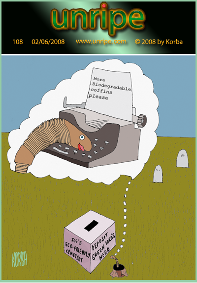 cartoon 108, eco-friendly cemetery